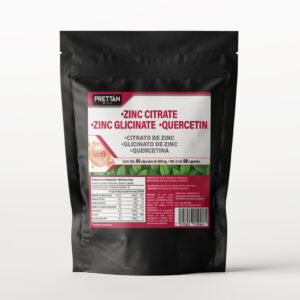 Zinc citrate, Zinc glicinate, Quercetin